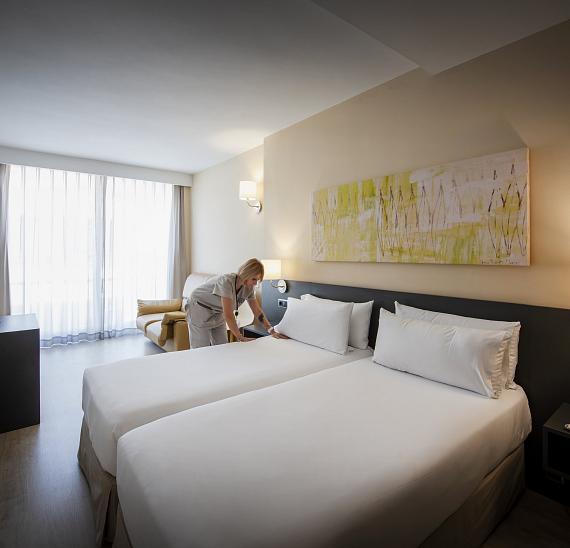 Standard double room with a balcony