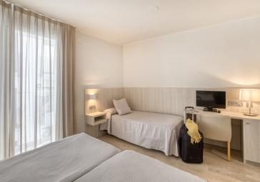 Habitació triple amb accés a l'spa
