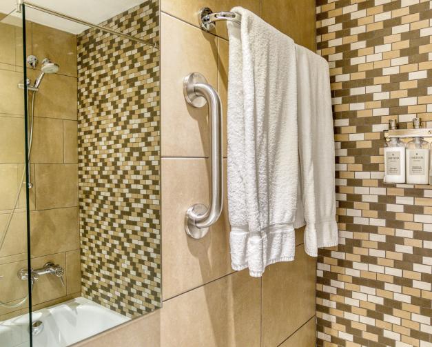 Habitación doble estándar con balcón y acceso al spa